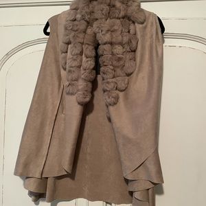 Dolce Cabo Suede/Fur vest
